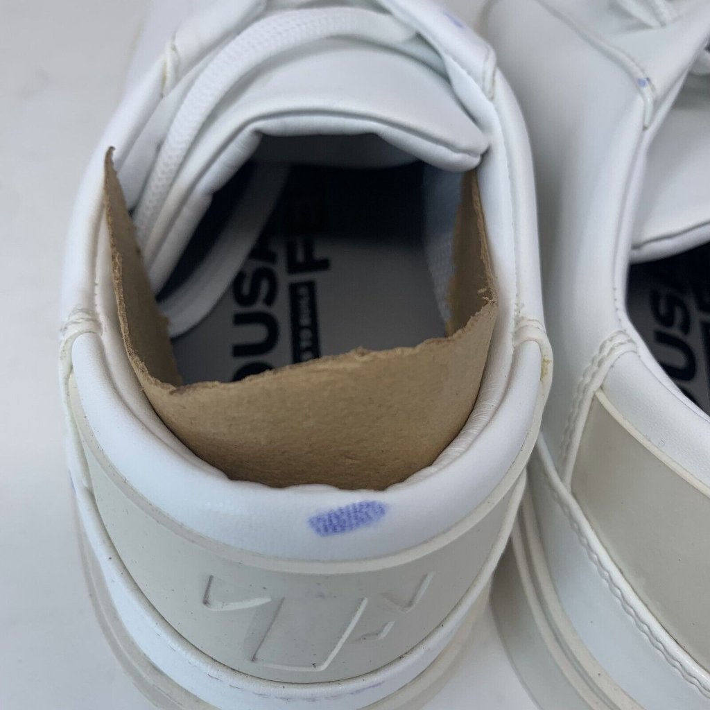 Thousand Fell Sneakers Men's 8 White Leather Lace-Up Casual Athletic Shoes S0710 — image 8 of 8